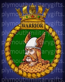 HMS Warrior (round) Magnet